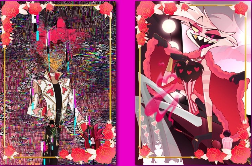 ❤️🩷𝑻𝒐𝒅𝒂𝒚'𝒔 𝑫𝒂𝒊𝒍𝒚 𝑹𝒂𝒅𝒊𝒐𝑫𝒖𝒔𝒕
•✦──────✧❖✧──────✦•
#Radiodust #DeerSpider #JazzShipping  #Alastor #AngelDust #HazbinHotel