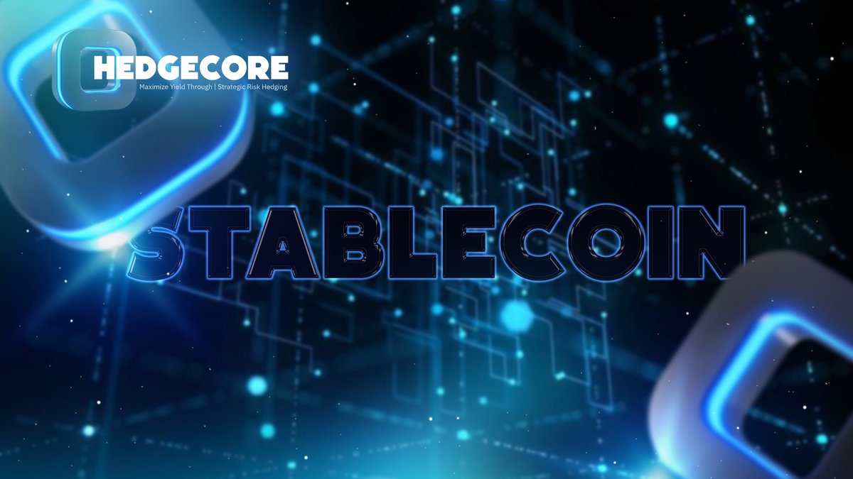 ▪️What is a Stablecoin?
A stablecoin is a cryptocurrency with a stable price, usually pegged to the US dollar.
It is used for storing value, transfers, and trading without high volatility.
Stability is maintained by reserves or algorithmic mechanisms.

🟦 HedgeCore