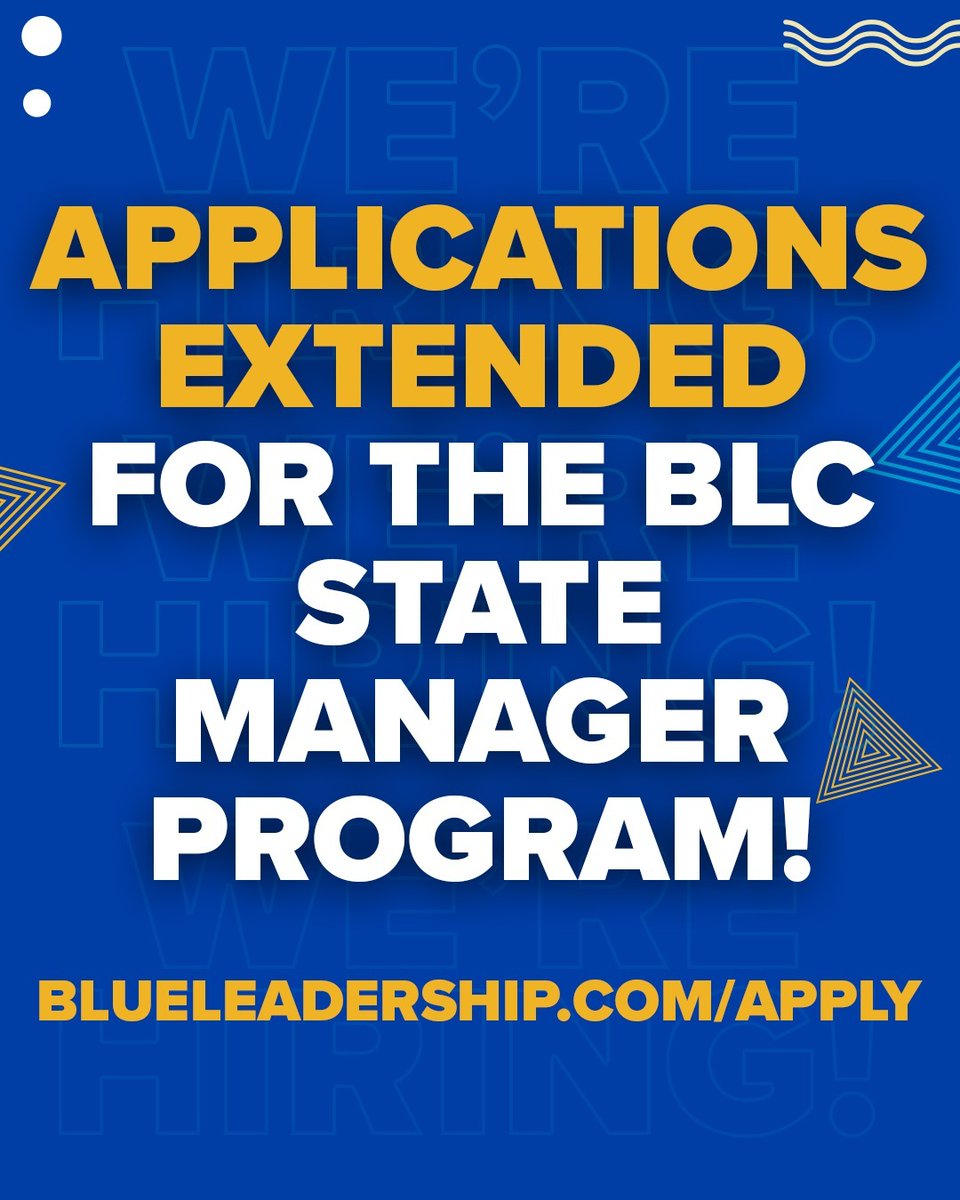 The application deadline is extended for BLC’s 2026 State Manager Program! Submit your app by Monday, February 23, 2026 to be considered for our program where you’ll get the training and network you need to manage a competitive state legislative campaign in PA or TX.