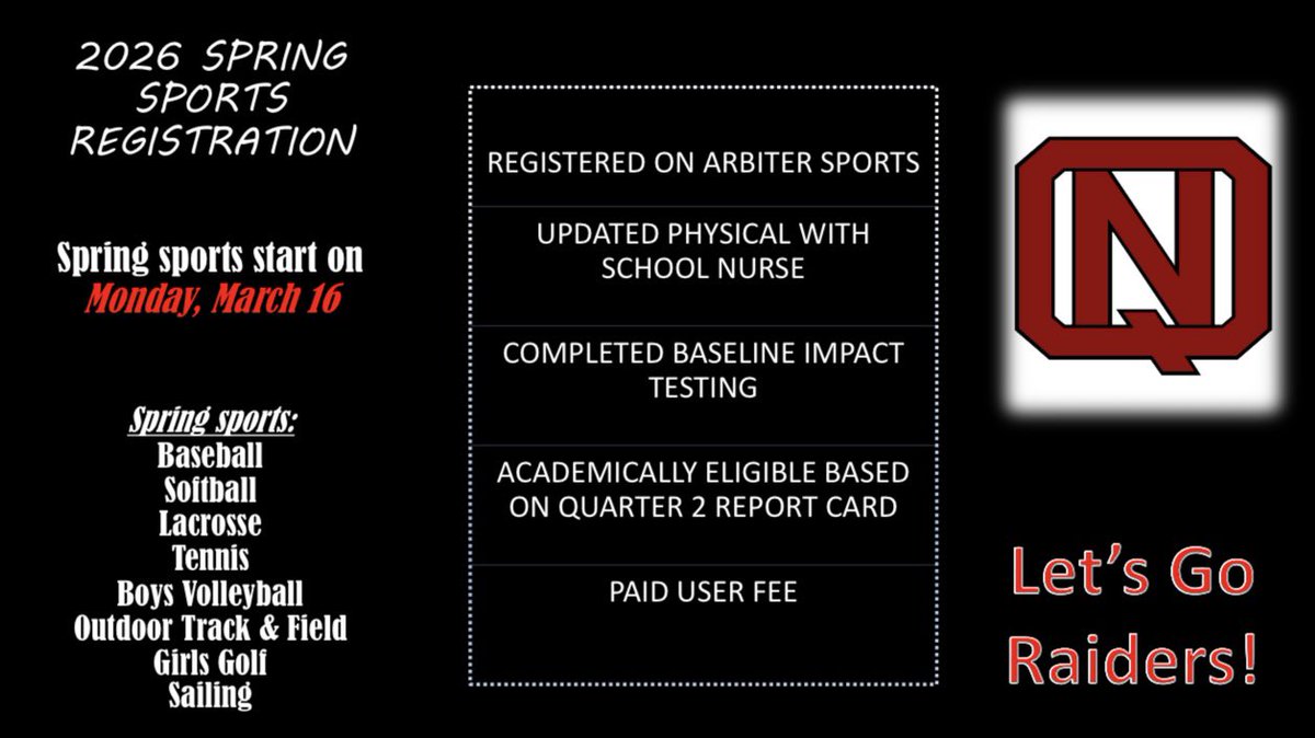 North Quincy Athletics tweet media