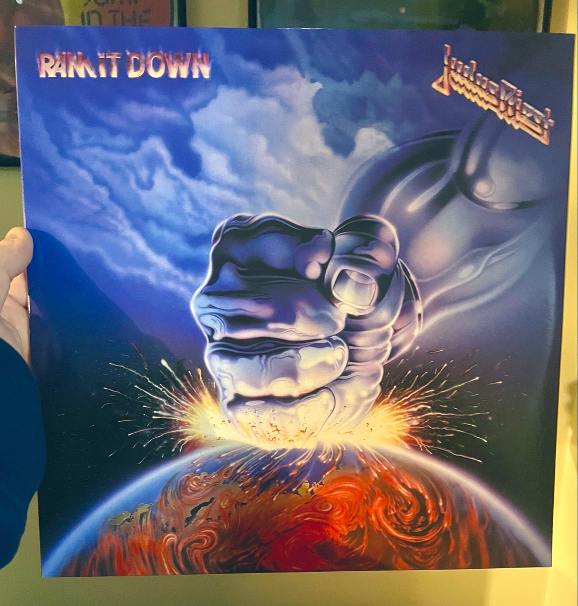 RockMetalManiac's tweet image. #NowPlaying #JudasPriest #RamItDown #PhysicalMusic #Vinyl