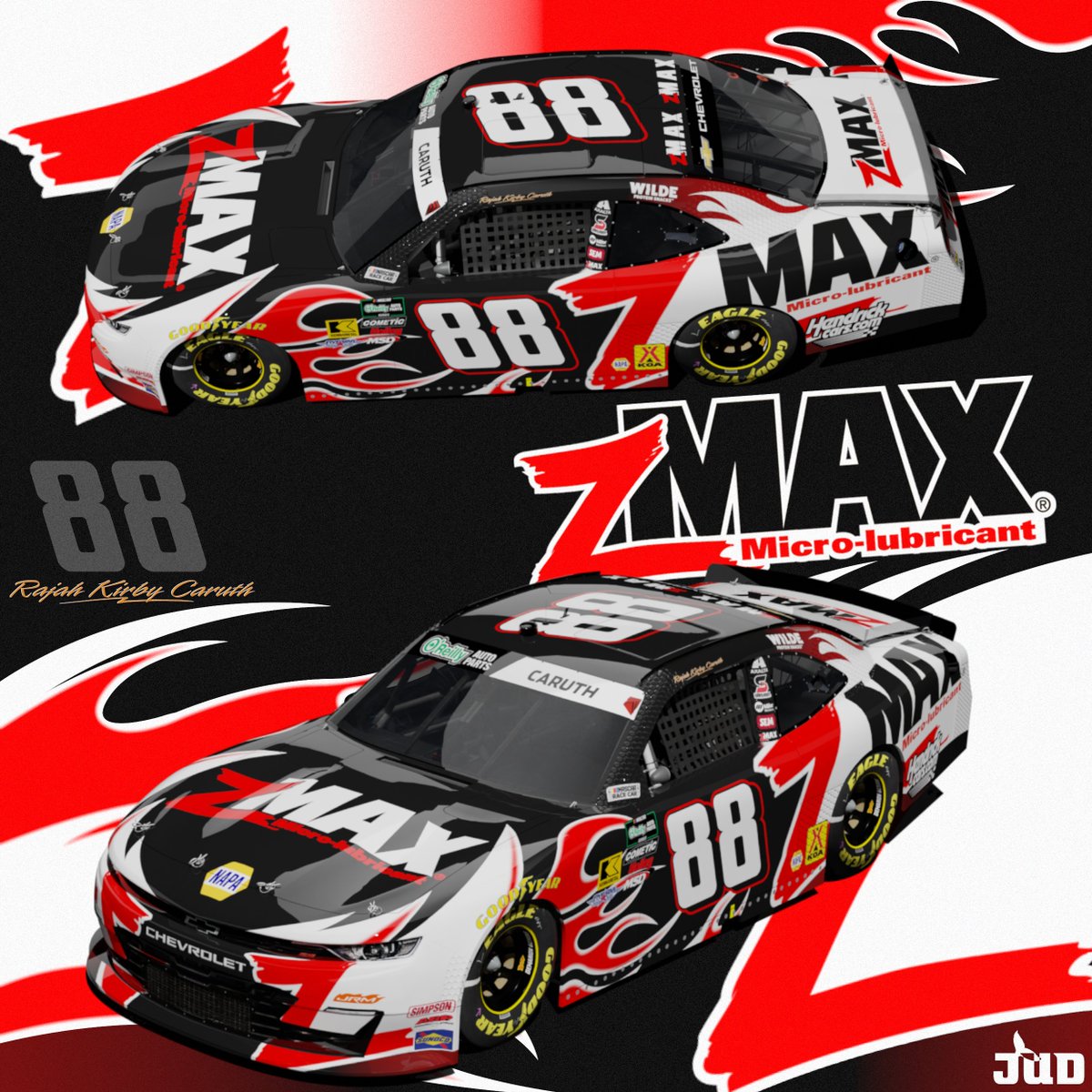 JustUneven's tweet photo. Since its the begining of a new season, why not make something for it 
#NASCAR #NASCARDesign #GraphicDesign #GraphicDesigner @NASCAROReillyAP @rajahcaruth_ @zMAXFormula @JRMotorsports @TeamChevy https://t.co/JM0BihpFfA