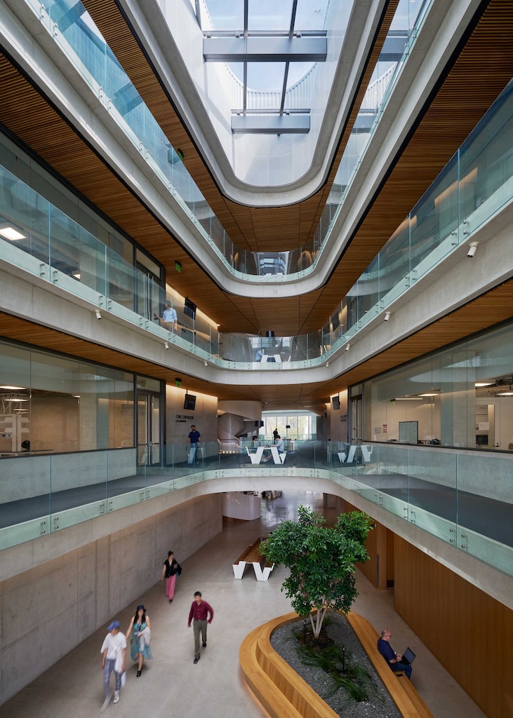 Architizer's tweet photo. Organized around 13 large “collaboratories,” this research building clusters interdisciplinary teams into shared lab environments designed to accelerate cross-field innovation.

📍 San Diego, USA #ArchitizerAwards
Project by: Perkins&amp;Will
Details: https://t.co/8tmWsOjzvp https://t.co/3HlkpjJdg2