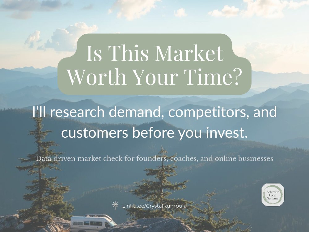 CrystalKumpula's tweet photo. Quietly losing sleep over Your Next Big Thing?

Thinking about a new offer or niche, but not sure if there’s real demand?

🎁 Know in 3 days vs wasting time, energy, or money... Introducing my new fun for me Side Hustle👉🏼https://t.co/UjryBCNNEH https://t.co/p35LDTKaX9