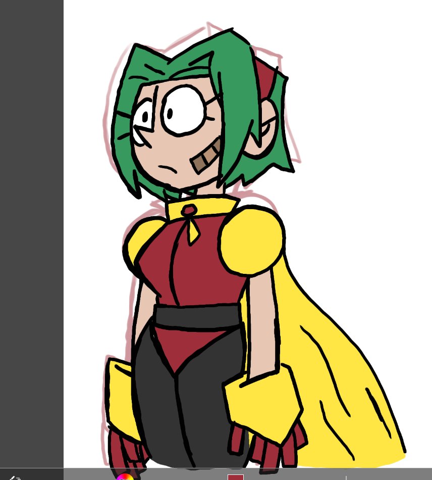 / Ambers new design, took it into a direction where she looks more like her mom. most of her powers are in tact, though her suit gives her the power to fly and her headband acts as the sensors since the antennas aren't there.