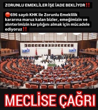 696 sayılı KHK'nın geçici 23. Maddesi gereğince, kendi isteği dışında Genç yaşta Zorunlu Emekli edilen Kamu işçisi YASAL Düzenleme ile İŞE İADE bekliyor <a href="/RTErdogan/">Recep Tayyip Erdoğan</a> <a href="/isikhanvedat/">Prof. Dr. Vedat Işıkhan</a> <a href="/eczozgurozel/">Özgür Özel</a> <a href="/dbdevletbahceli/">Devlet Bahçeli</a> <a href="/abakingurlek/">Akın Gürlek</a> <a href="/MDervisogluTR/">Müsavat Dervişoğlu</a> #ZorunluEmekliyeİşeİadeHakkı