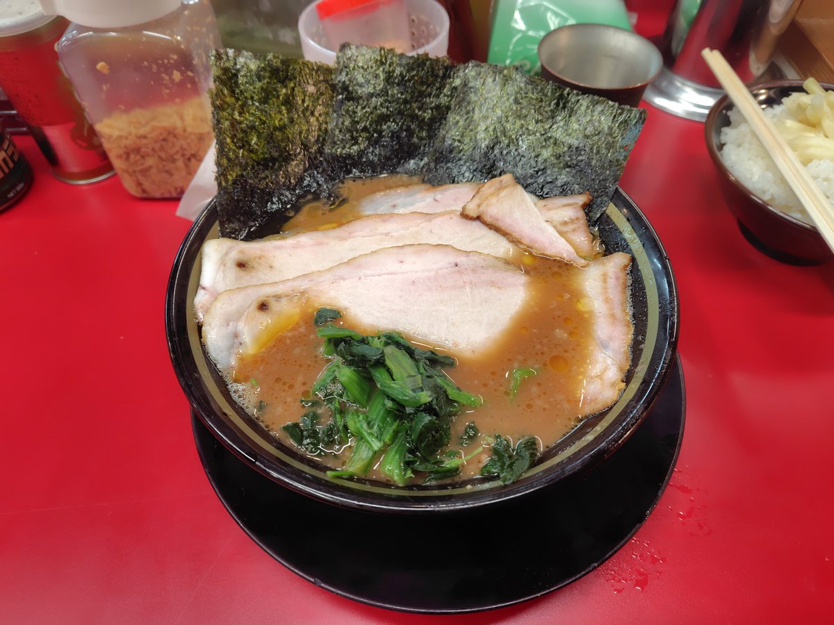 王道家直系 IEKEI TOKYO@末広町 チャーシューメン(全普) ライス 普段