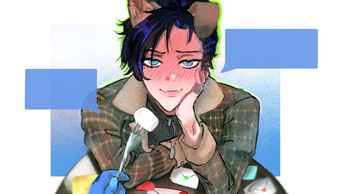 rottenkreuz's tweet photo. happy early  AND first V-Day with caelen!! 

#caenvas https://t.co/kSnHPLAo33