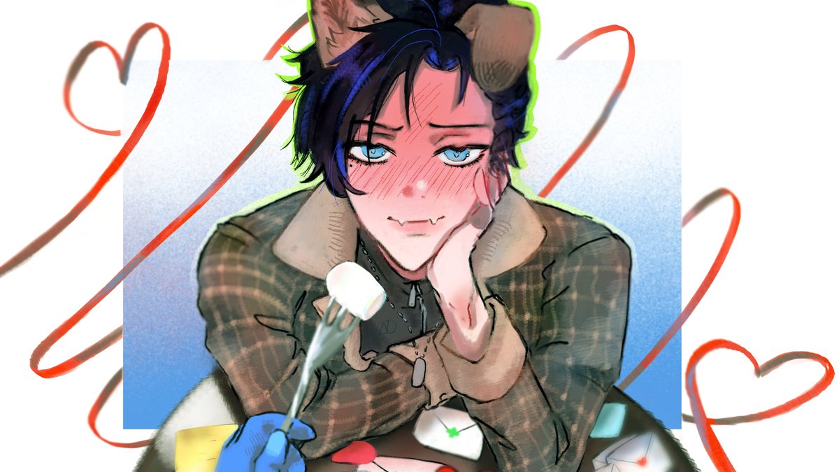 rottenkreuz's tweet photo. happy early  AND first V-Day with caelen!! 

#caenvas https://t.co/kSnHPLAo33