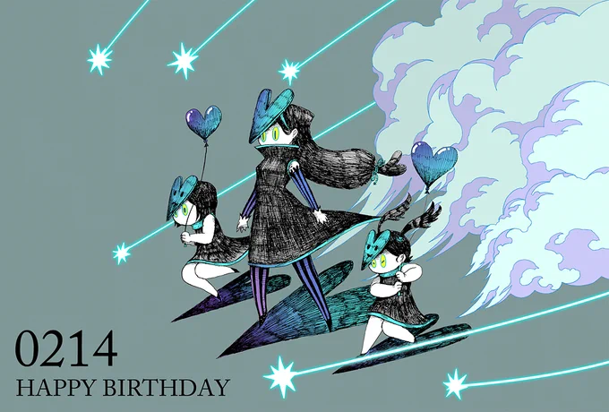 毎日誰かの誕生日!2月14日生まれの方、 お誕生日おめでとうございます! 2/14生まれの方に届くと嬉しいです! 勇気100倍の1日となりますように!! #誕生日 #2月14日