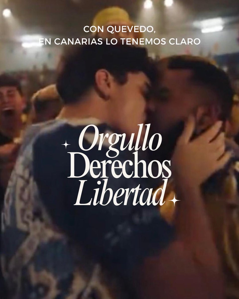 JSCanarias's tweet photo. En Canarias sabemos bien que la libertad se canta alto y con orgullo. 

Y sino que se lo digan a Quevedo. https://t.co/2xO19HQESu