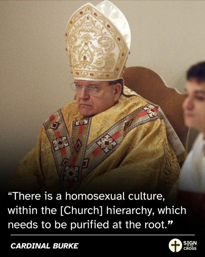 ProtecttheFaith's tweet photo. The SSPX is having to 'dialogue' with a hierarchy that Cardinal Burke says is compromised by a homosexual culture @SSPXEN 

The cardinal Pope Leo chose to enter into discussions with the SSPX is the individual who imposed the blessing of sodomitic couples on the Church

The crisis in the Church is now much worse than the crisis that inspired Archbishop Lefebvre to found the SSPX in 1970 and consecrate bishops in 1988