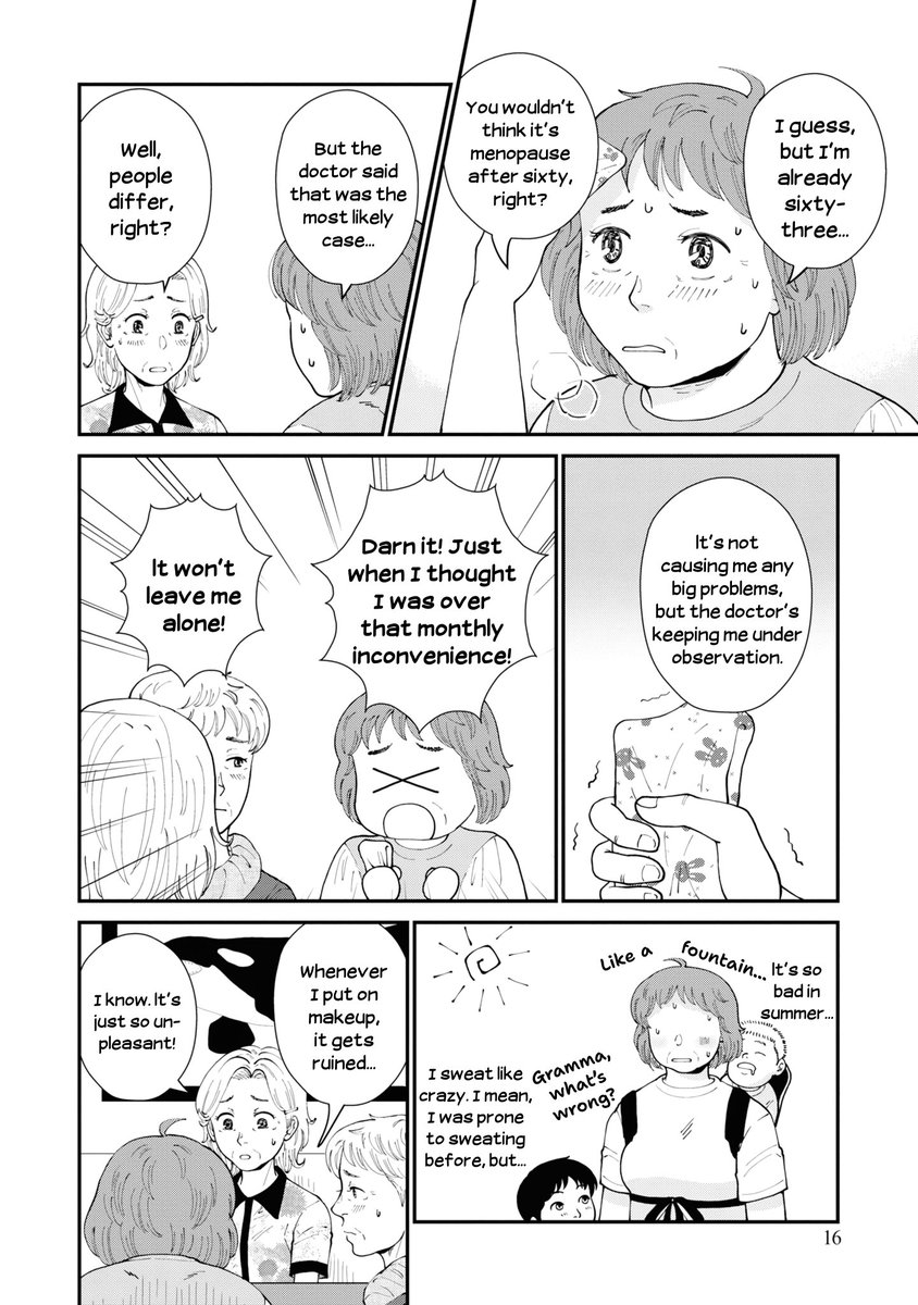 true0bIue's tweet image. menopause is something pretty much half of the population goes through yet it’s the first time i see it portrayed in a manga