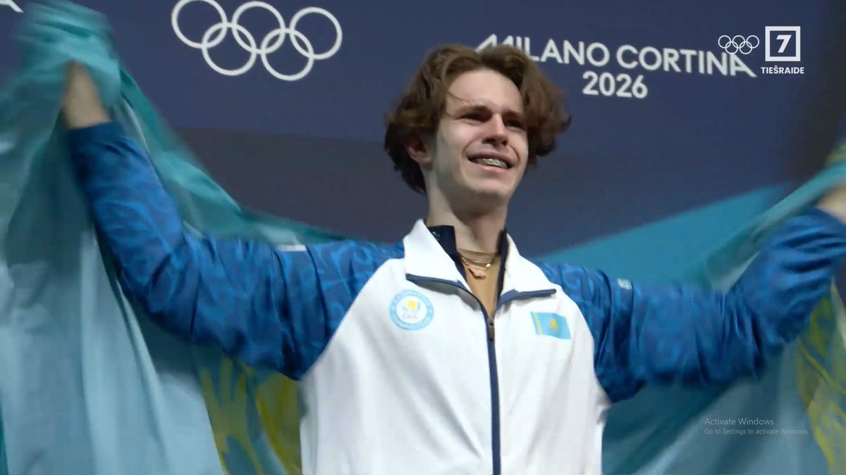 Kazahstānai otrā zelta medaļa ziemas olimpisko spēļu vēsturē! #LSM #ZiemasOS2026