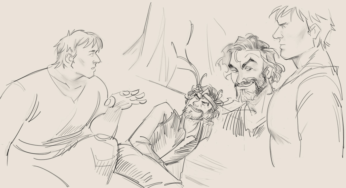 these boys are very much Shaped in some of my favorite ways so I had to do some art :`) #akotsk