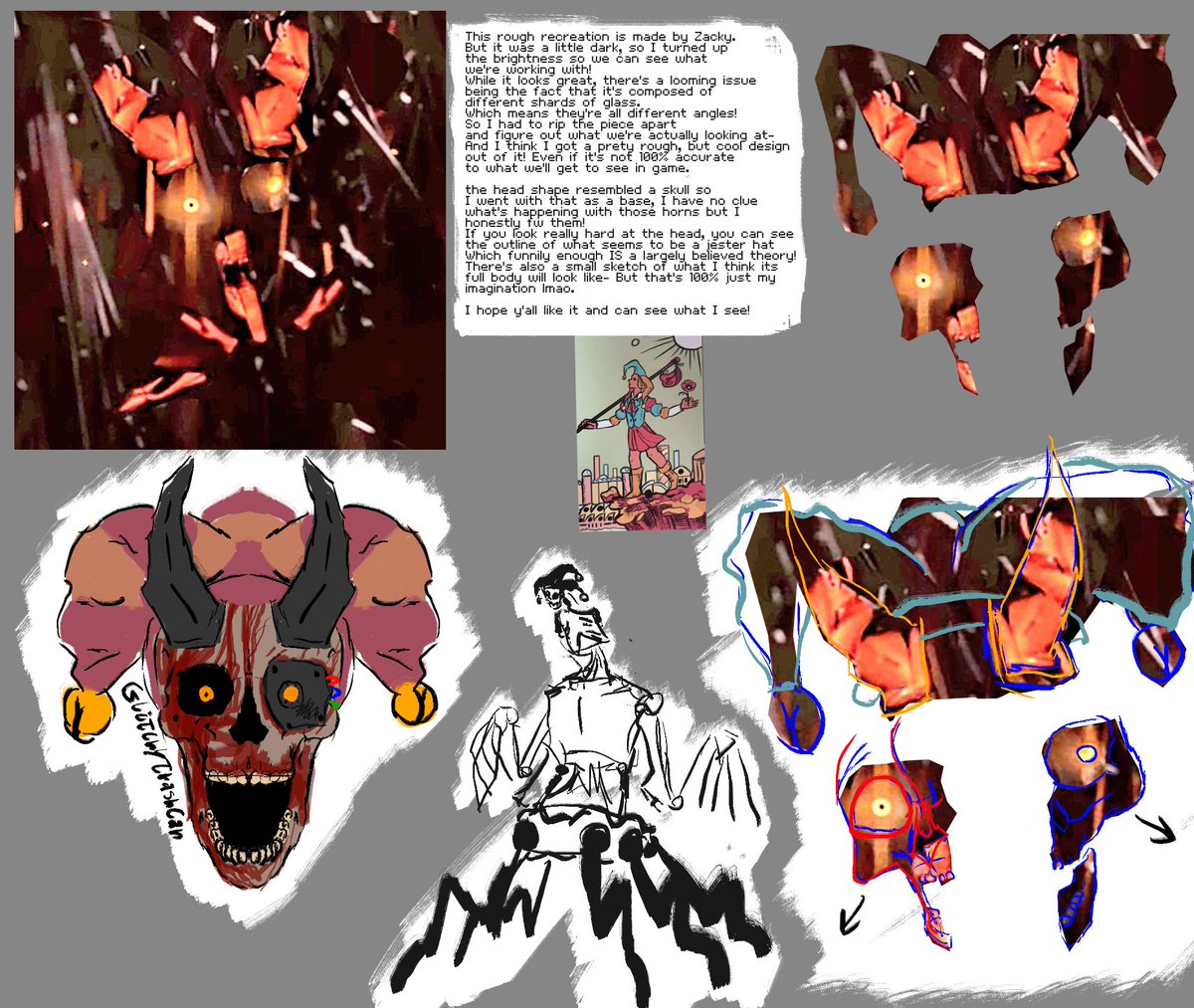 Saw a really cool post by <a href="/ZackyArtContact/">Zacky</a> of him trying to put together a design for The Prototype using the broken glass from the CH5 trailer- And I wanted to take my own shot at it! Hope y'all see my vision!!
#PoppyPlaytime