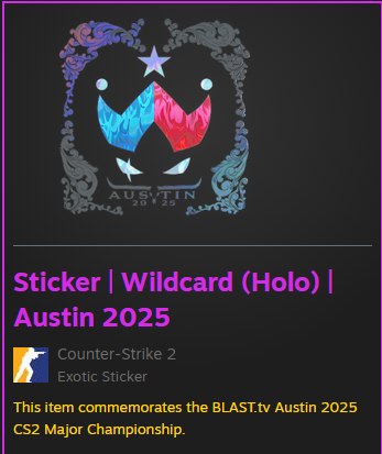 I have few stickers, if we hit the 100 followers in this week I made another giveaway :)

btw if u wanna trade with me send offer-->
steamcommunity.com/tradeoffer/new…