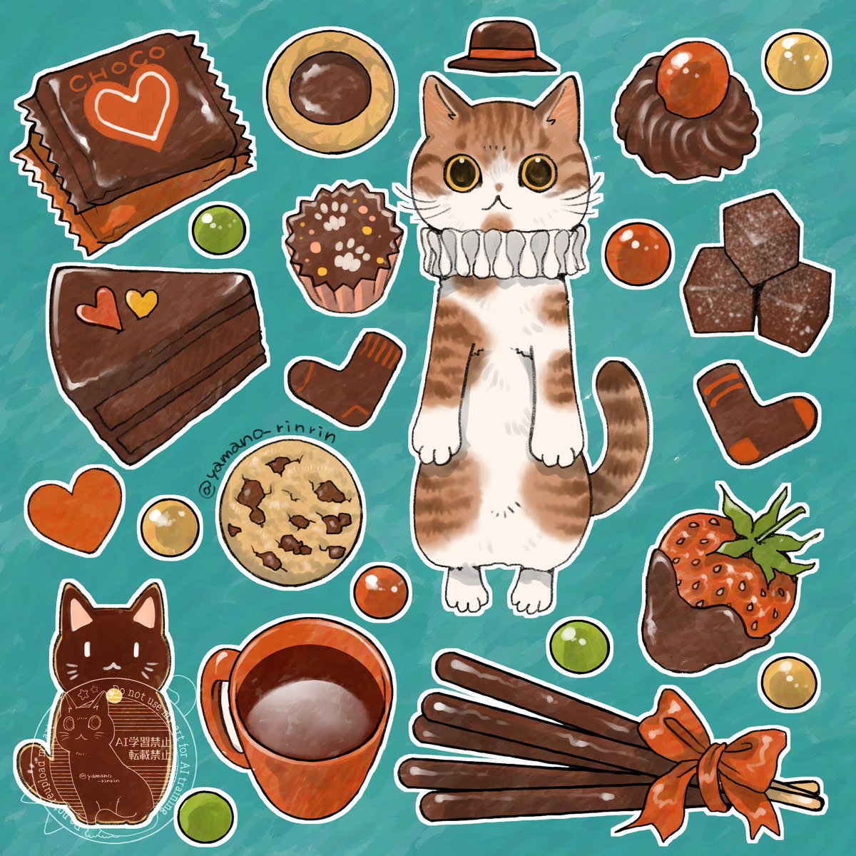 油絵　専用　ハッピーバレンタイン2 ハッピーバレンタイン おはようございます〜☀️ バレンタインデーです