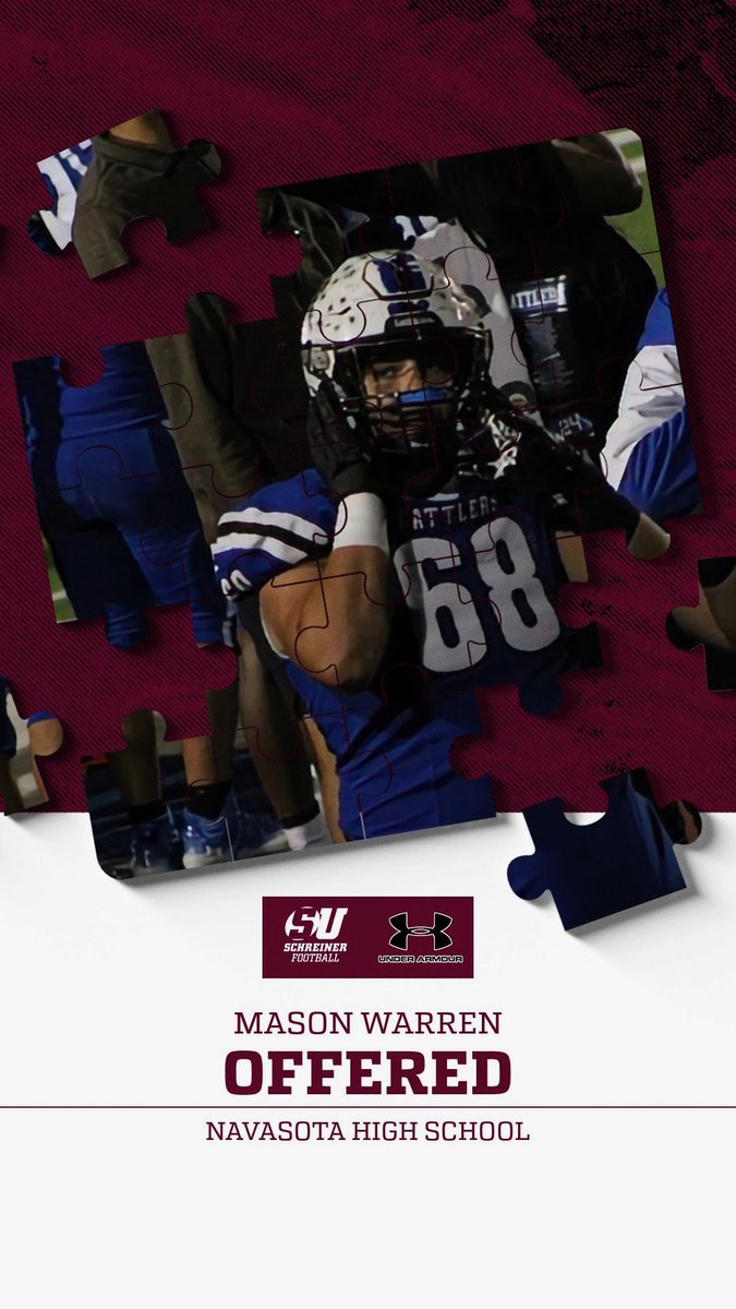 MasonWarren68's tweet photo. ‼️AGTG‼️ 
 
After a great conversation with @CoachZ_SU I’m blessed to receive my FIRST college offer from @SchreinerFB ‼️

The grind doesn’t stop here‼️🐍
@CoachSnoe @Coach_Tank78 @Nav_Athletics @RecruitNavasota https://t.co/Nv2xKLQyDs