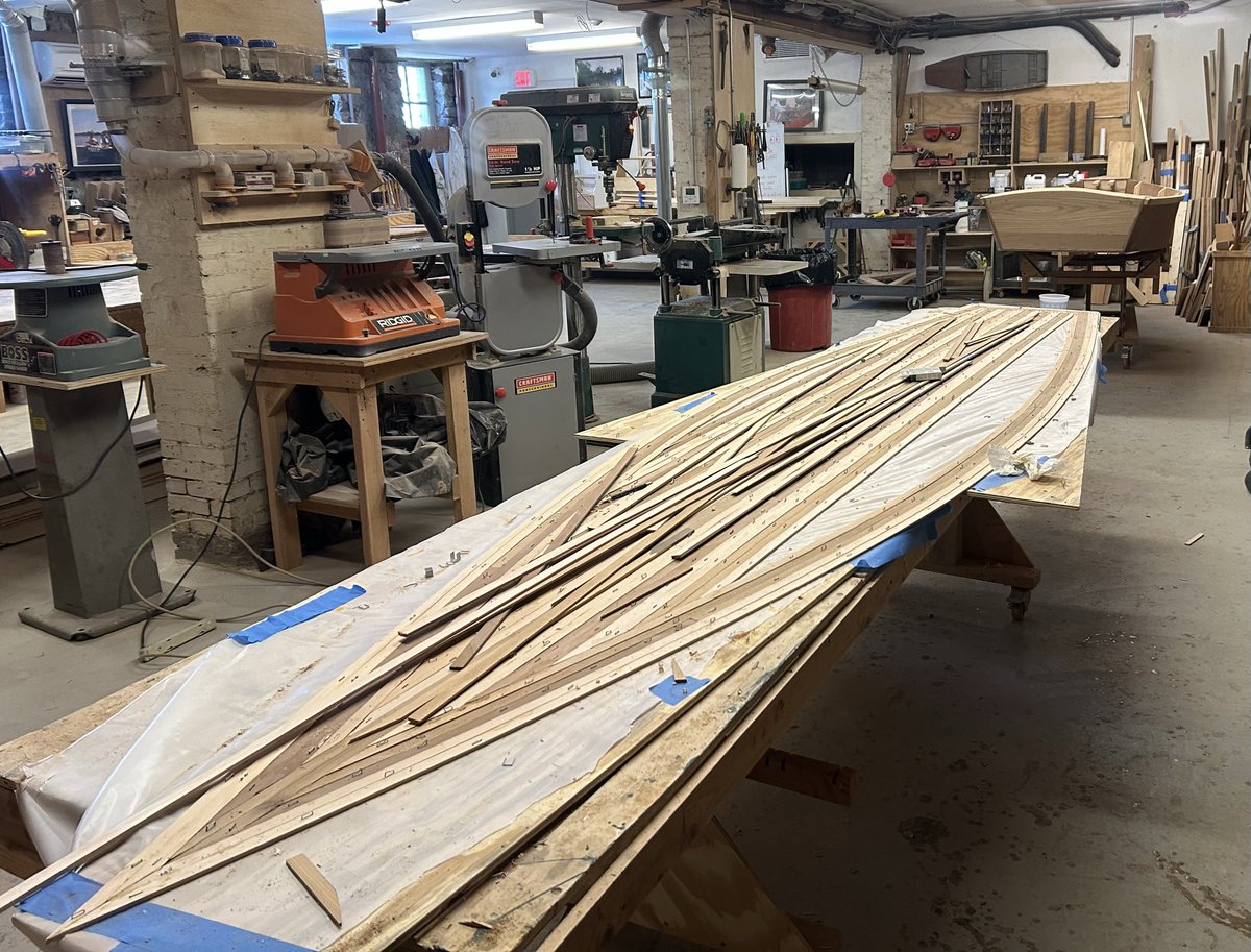 IntotheOUTsides's tweet photo. Breaking today for Family Week with great progress on our current school-year boat builds  at Urban BoatWorks in Camden NJ … also refurbishing at 1951 Lyman … https://t.co/ohZtn12WB9