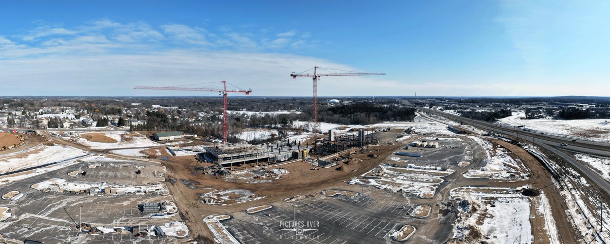 postillwater's tweet photo. Construction progress of new @_HealthPartners @Lakeview_H in @iLoveStillwater near hwy 36 &amp; manning @krausanderson has been busy this winter https://t.co/OcSoX5HzjB