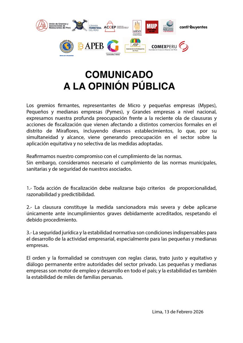 Mypes Unidas del Perú tweet media