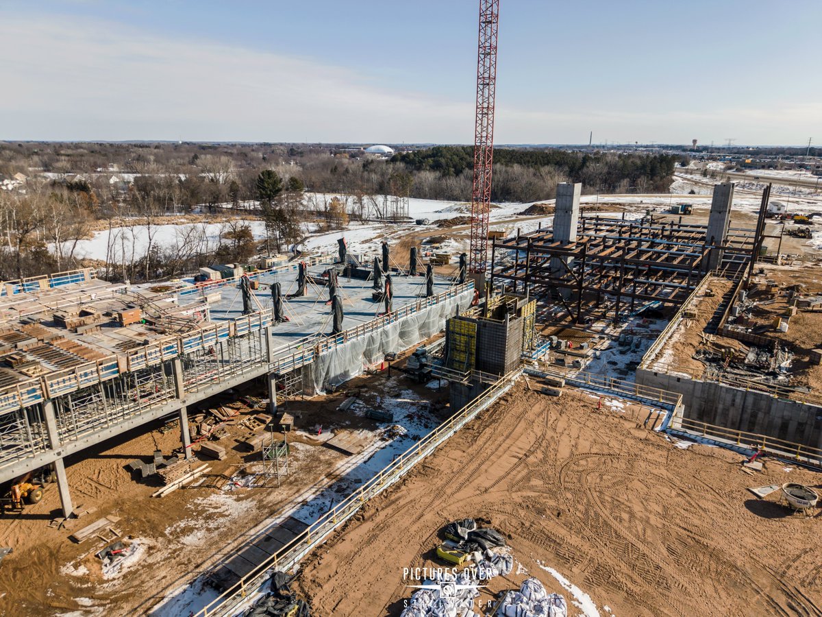 postillwater's tweet photo. Construction progress of new @_HealthPartners @Lakeview_H in @iLoveStillwater near hwy 36 &amp; manning @krausanderson has been busy this winter https://t.co/OcSoX5HzjB
