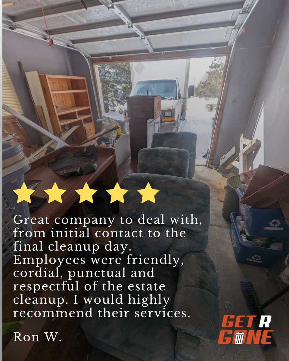 GetRGone's tweet image. Thank you for the great review, Ron.

We appreciate the trust and the kind words about our team and service.

#CustomerReview #GetRGone