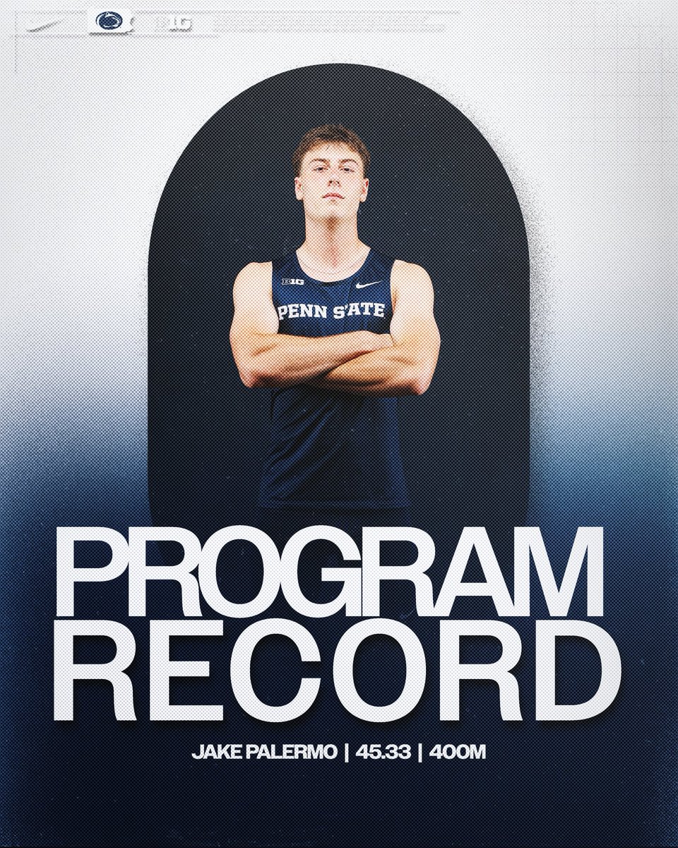 HE DOES IT AGAIN! 

Jake breaks his own program record and runs the third fastest 400-meter time in the NCAA this season🦁

#WeAre #PSUTF