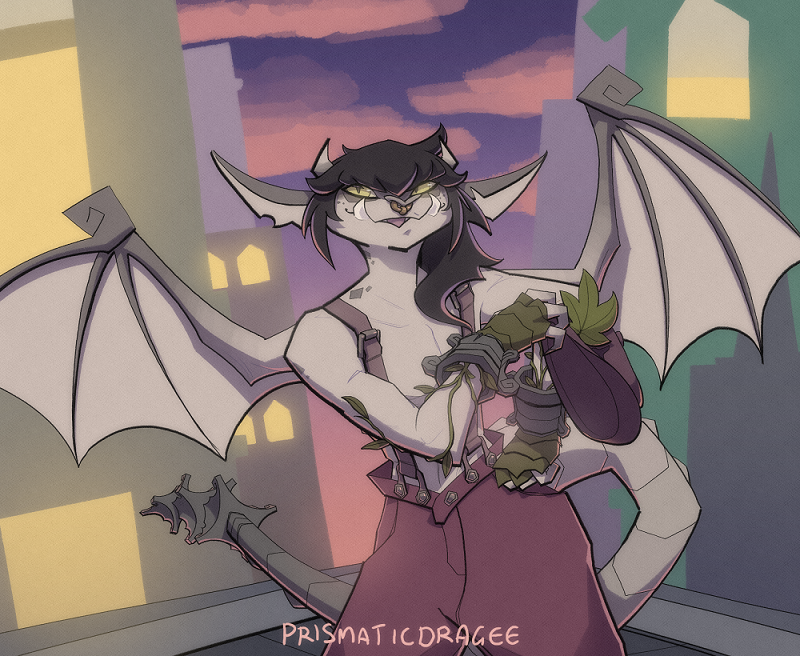 cute gargoirl! 🦇