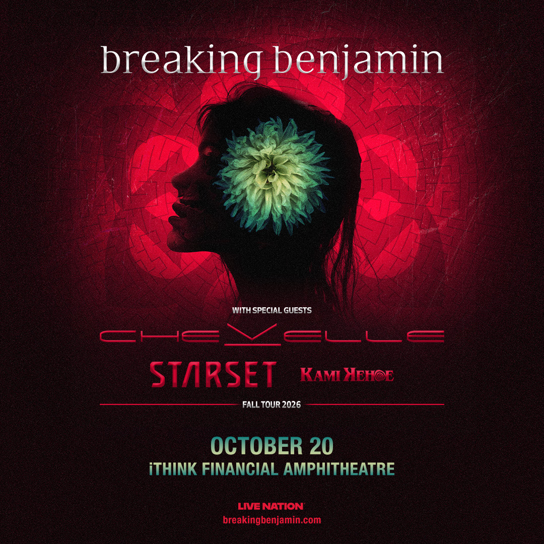 FoxSportsSFL's tweet image. Want to see Breaking Benjamin LIVE Oct 20, 2026? 🤘🎶
Stream Fox Sports 640 South Florida for 50 hours/month to enter!
More hours = more chances🔥📻
#FoxSports640 #SouthFlorida #SportsTalk #BreakingBenjamin @ithinkfiamp @breakingbenj