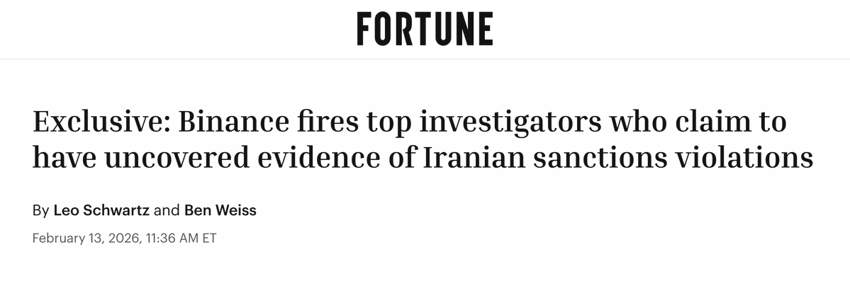 THE LAST TIME BINANCE GOT CAUGHT FACILITATING TERRORIST FINANCING THEY HAD TO PAY A $4.3 BILLION FINE AND CZ WENT TO JAIL FOR 3 MONTHS

WELL BINANCE JUST GOT CAUGHT DOING THE SAME THING AGAIN BUT THIS TIME IT IS WAY WORSE BECAUSE THEY ACTIVELY TRIED TO COVER IT UP INTERNALLY 🤯