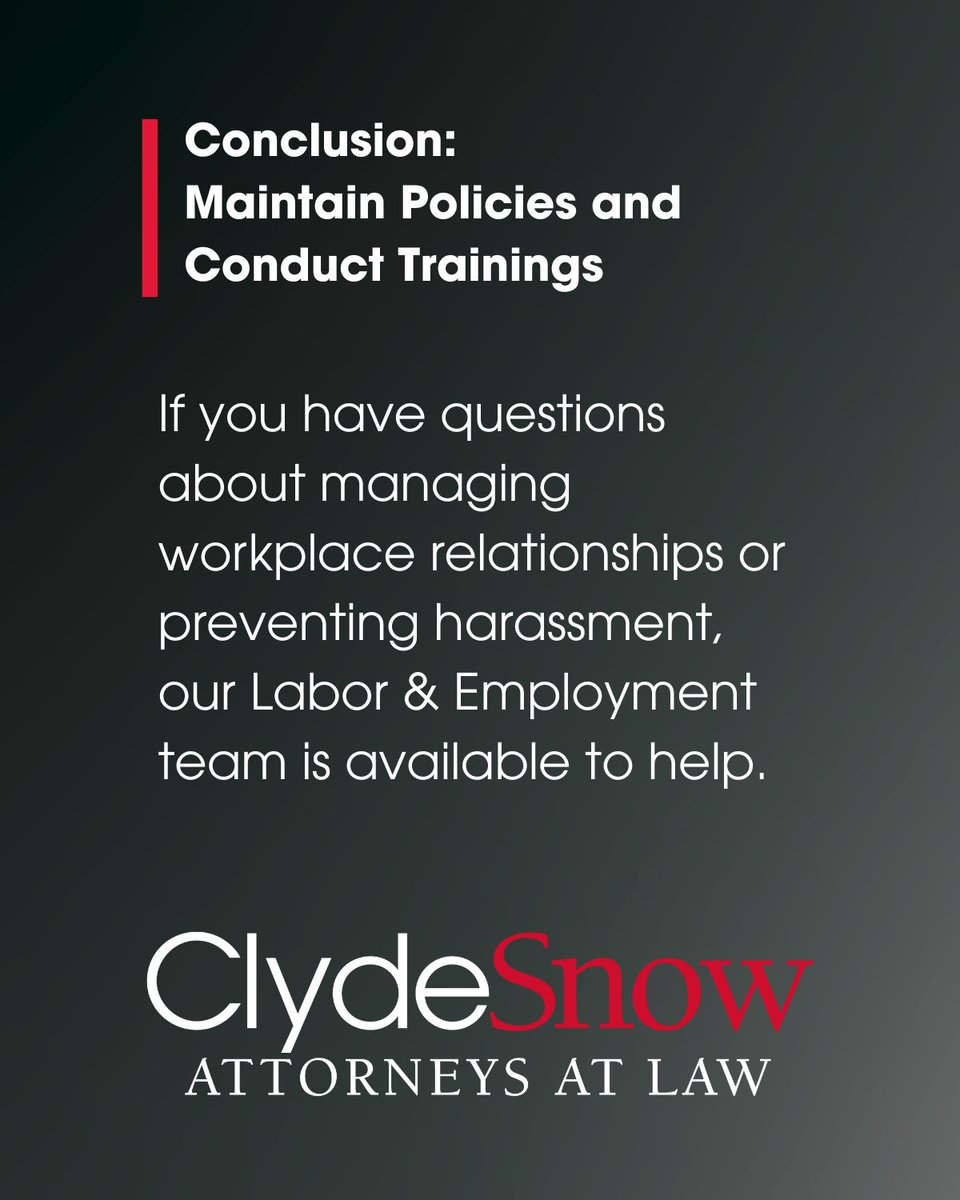 Workplace relationships are common, but they may create legal and cultural challenges if not managed carefully.  For best practices on managing workplace relationships, please visit our website at: ow.ly/gRQT50YcBjP