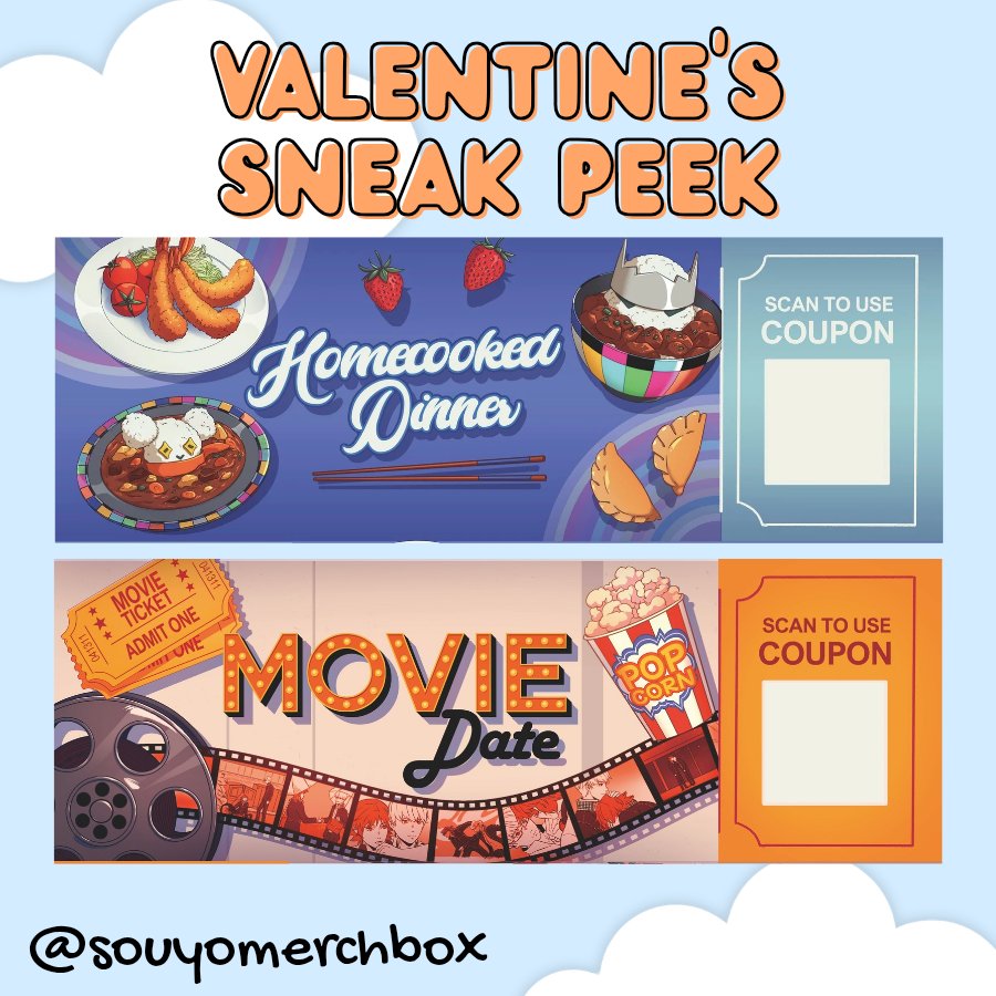 🧡 VALENTINE'S SNEAK PEEK 🩶

What are these?... 👀 Perhaps Yu and Yosuke prepared some special couple's gifts for each other? Join us tomorrow, February 14, for a heartwarming Valentine's Day promotion! ‼️💕

Preorders are open through March 15!
Souyomerchbox.bigcartel.com