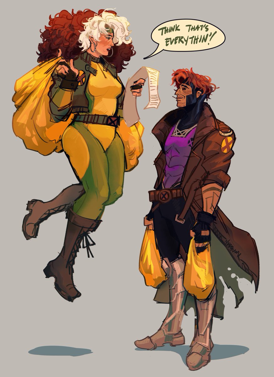 buying groceries for a bunch superpowered teens aint easy..... #ROGUEGAMBIT #xmen