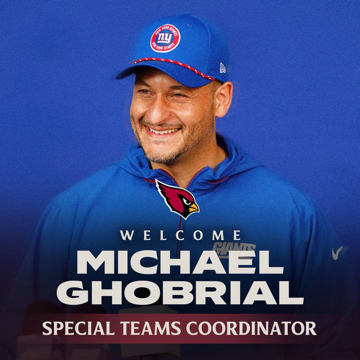 Official: We have hired Michael Ghobrial as our Special Teams Coordinator.
Welcome to Arizona! 🌵