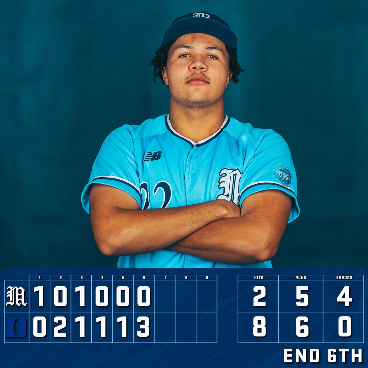 End 6th -- St. Denis and Pepe both record their first hits as Black Bears!

#BlackBearNation | #OpeningDay