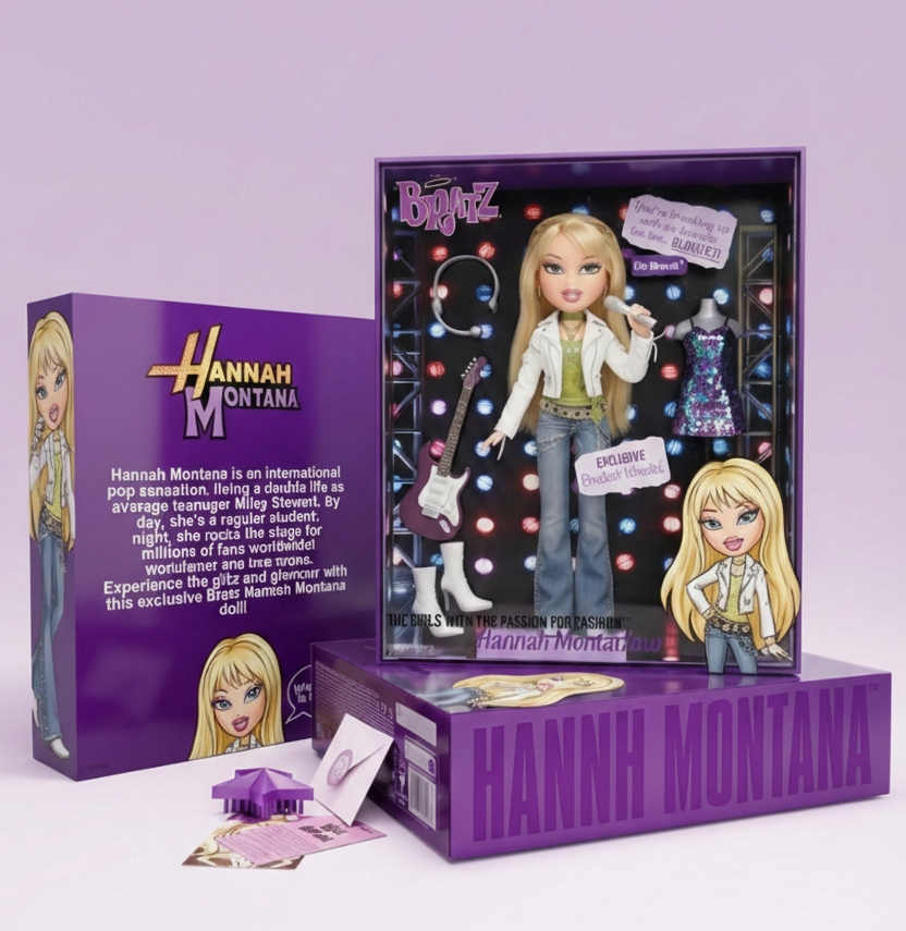imagina só se a bratz resolve lançar uma edição especial de hannah montana, ia ser simplesmente tudo