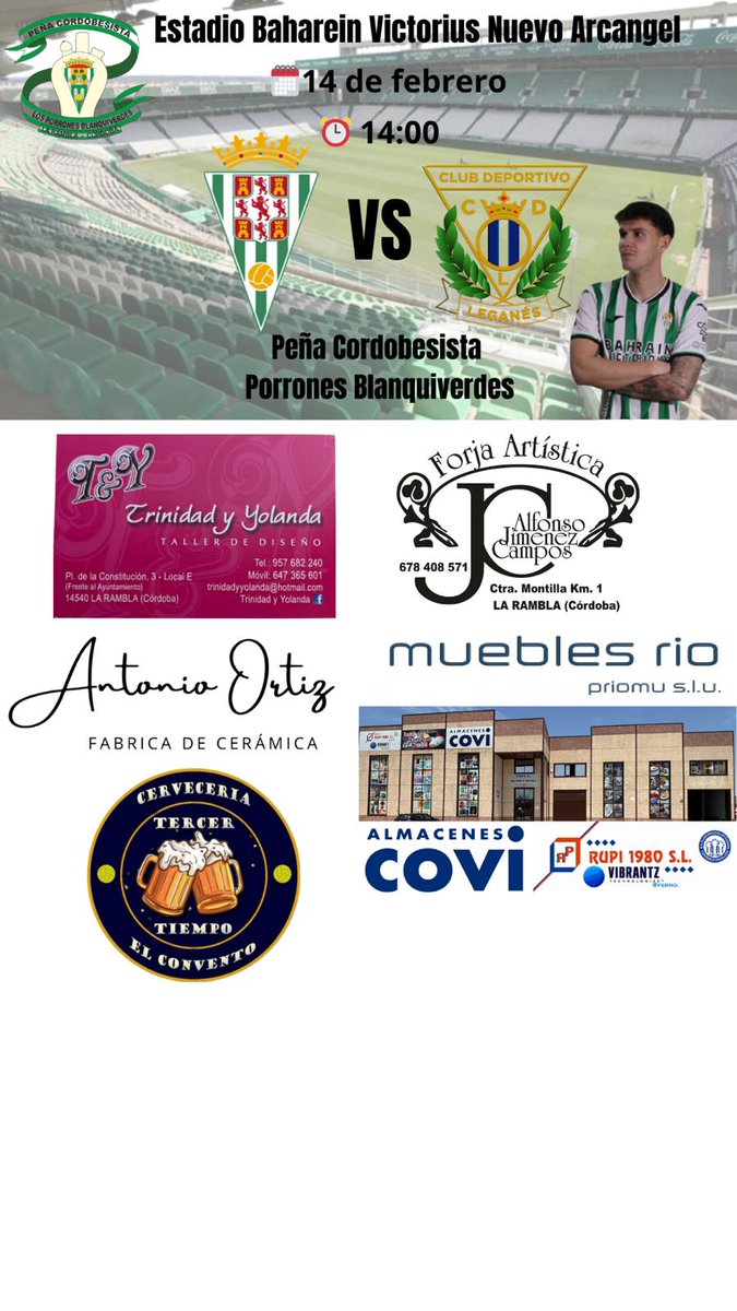 Partido importante mañana en nuestro reino.
Un Leganés que viene en buena dinámica y no nos lo pondrá fácil.....
Vamos por el +3🤍💚💪