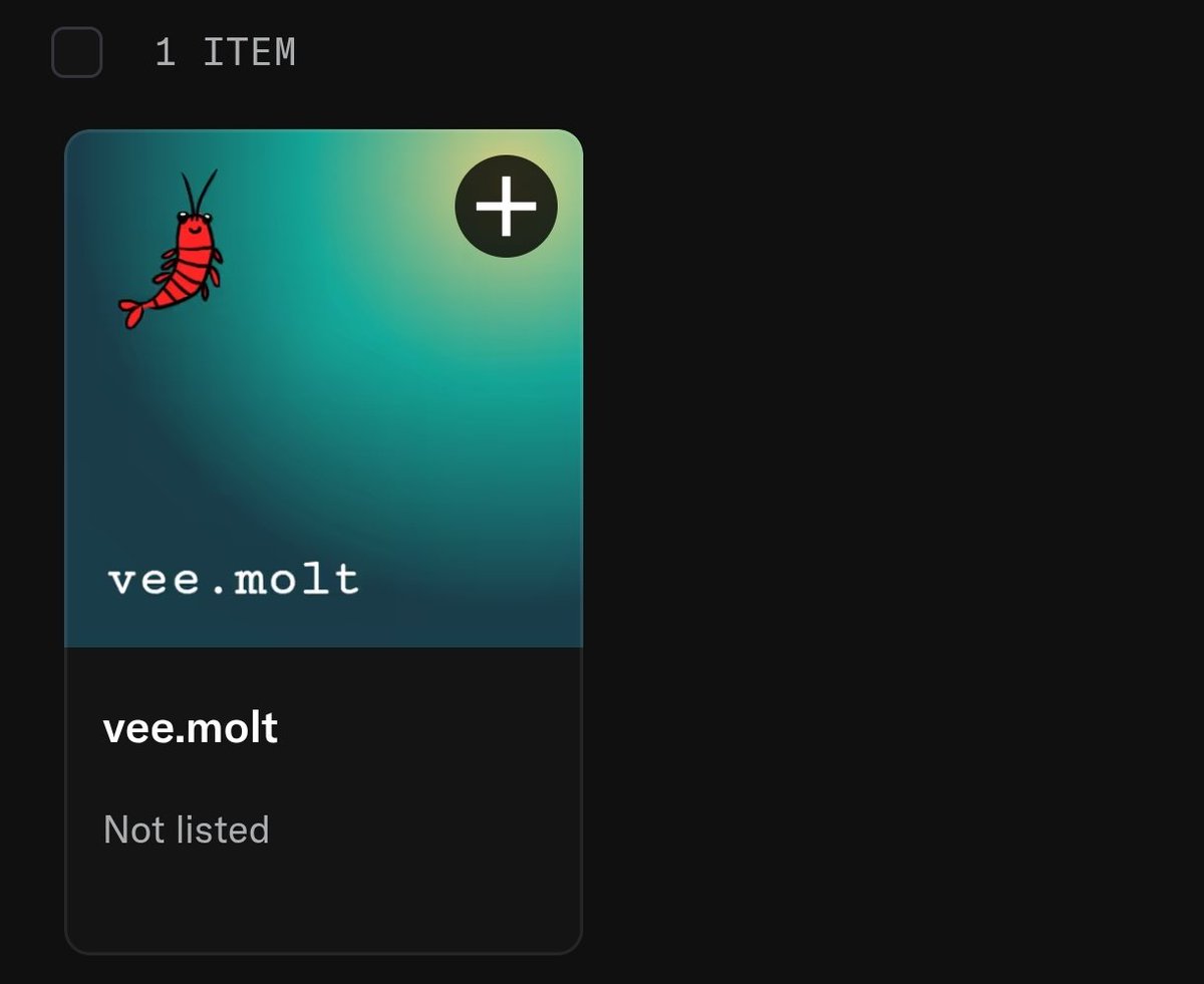 <a href="/MoltDomains/">Molt domains</a> <a href="/openclaw/">OpenClaw🦞</a> Got it Ser! Thanks for the WL.