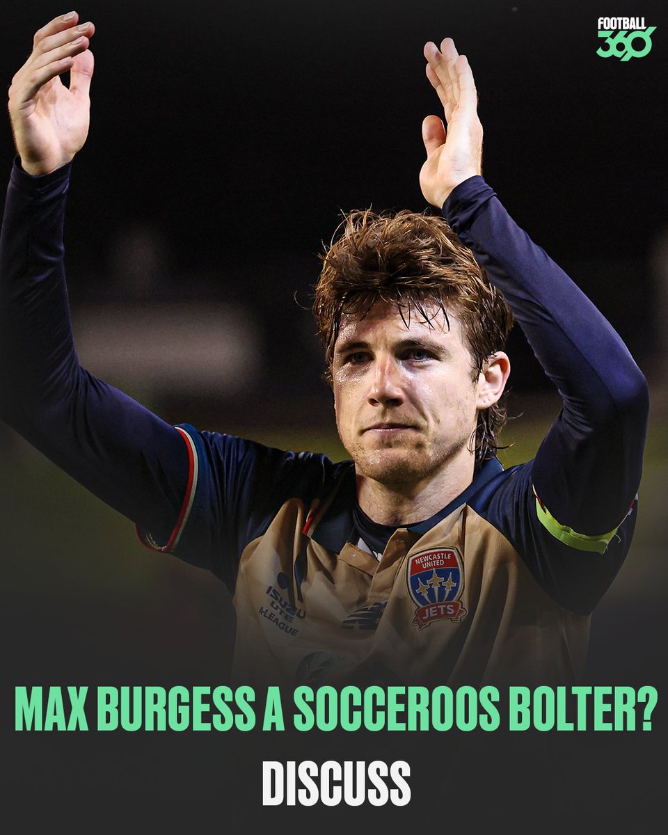 Mark Milligan knows a Socceroos bolter when he sees one. That was him once. And now, he's called out his captain, Max Burgess, as Newcastle hit SEVEN straight wins to go FIVE points clear at the top of the A-League table.

Burgess, 31, is rejuvenated under the Socceroos legend at