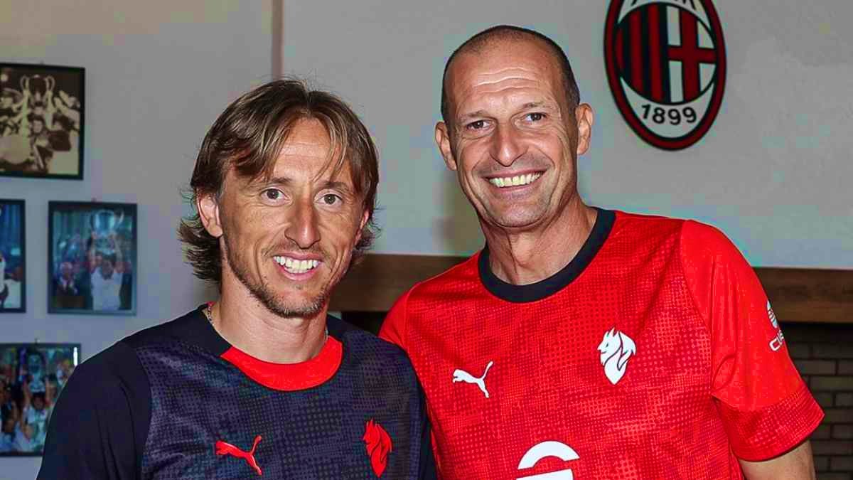 #Allegri su #Modric: “Che c’è da dire? È straordinario. Indipendentemente dalle sue qualità tecniche, che sono meravigliose, alla fine ha cercato di andarsi a prendere questa vittoria. Tutti dobbiamo imparare da lui, ha un’umilità pazzesca. Siamo contenti di averlo” #ACMilan