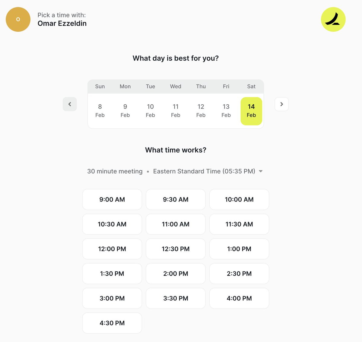 zanehengsperger's tweet photo. idk who this sdr from @tryramp is but full calendar open on a saturday, this is why they are worth $32B

sign me up omar https://t.co/WOEX2j2o5Y