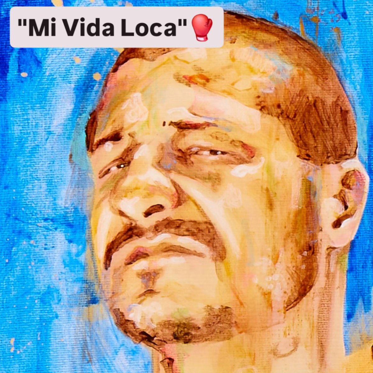 WegerichC's tweet photo. Born on this day... February 13, 1967

Johnny Tapia was called “Mi Vida Loca” because his life mixed trauma, addiction, legal trouble, and boxing greatness...

This is the original IBHOF art, painted by famous artist Richard T Slone. 

#boxing #boxeo #johnnytapia #ibhof https://t.co/6ijKp70YFN