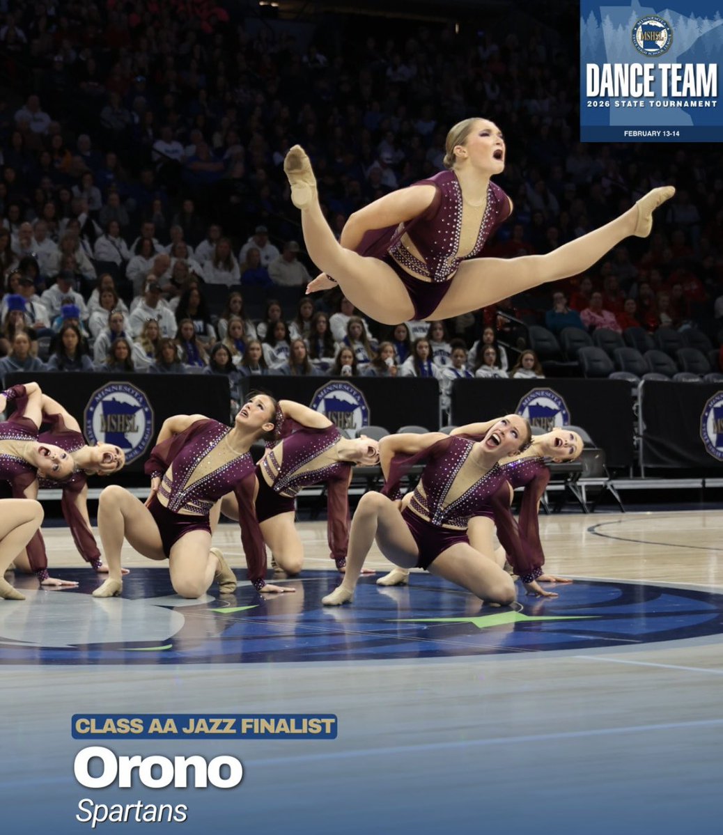 Spartans have advanced to tonight’s Jazz Dance State Finals! Class AA Finals begin at 7:00 PM with awards to follow.