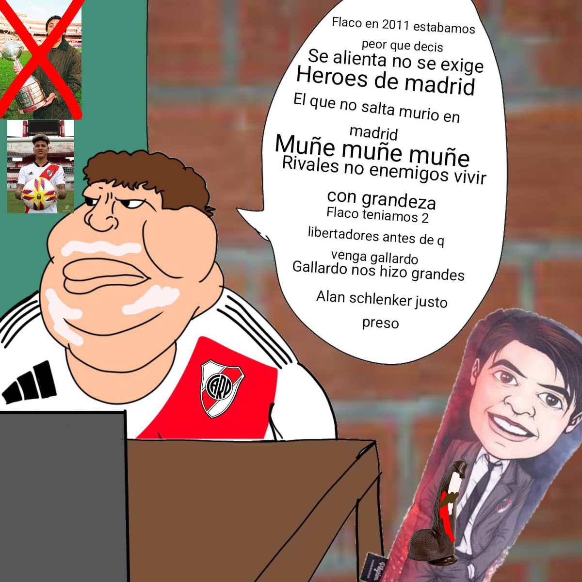 Los hinchas de Gallardo ven “operación” en cada cuestionamiento.

11 derrotas en 18 partidos.
#River en Copa Sudamericana.
1 título local en 11 años.
0 títulos en 2022, 2024, 2025.
Malos refuerzos.
Despilfarro millonario.
Pésima idea de juego.
Flojo plantel.

¿Cómo lo sostienen?