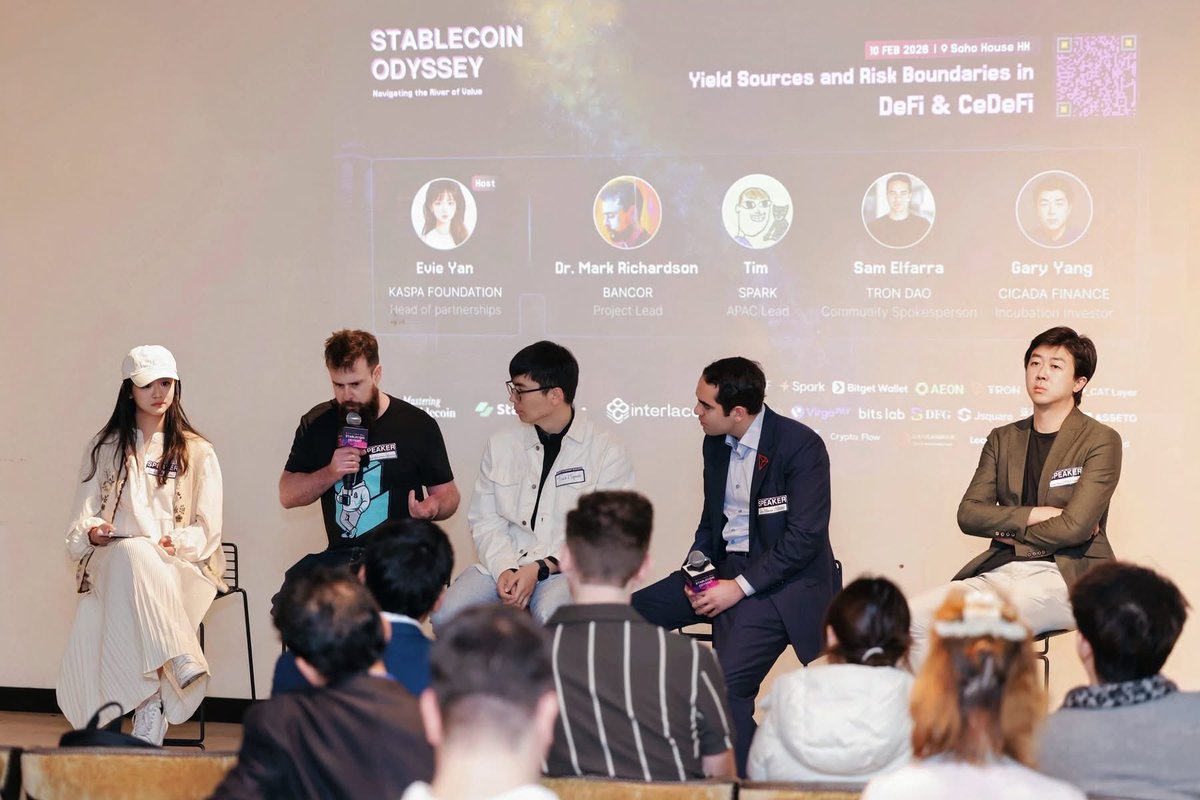 KaspaTeacher's tweet photo. Kaspa shines at Consensus Hong Kong 2026!

Huge step for Kaspa breaking into DeFi/CeDeFi conversations in Asia's crypto hub. 

The ecosystem is gaining real traction amid major Web3 gatherings in HK https://t.co/1BcfUlLw1p