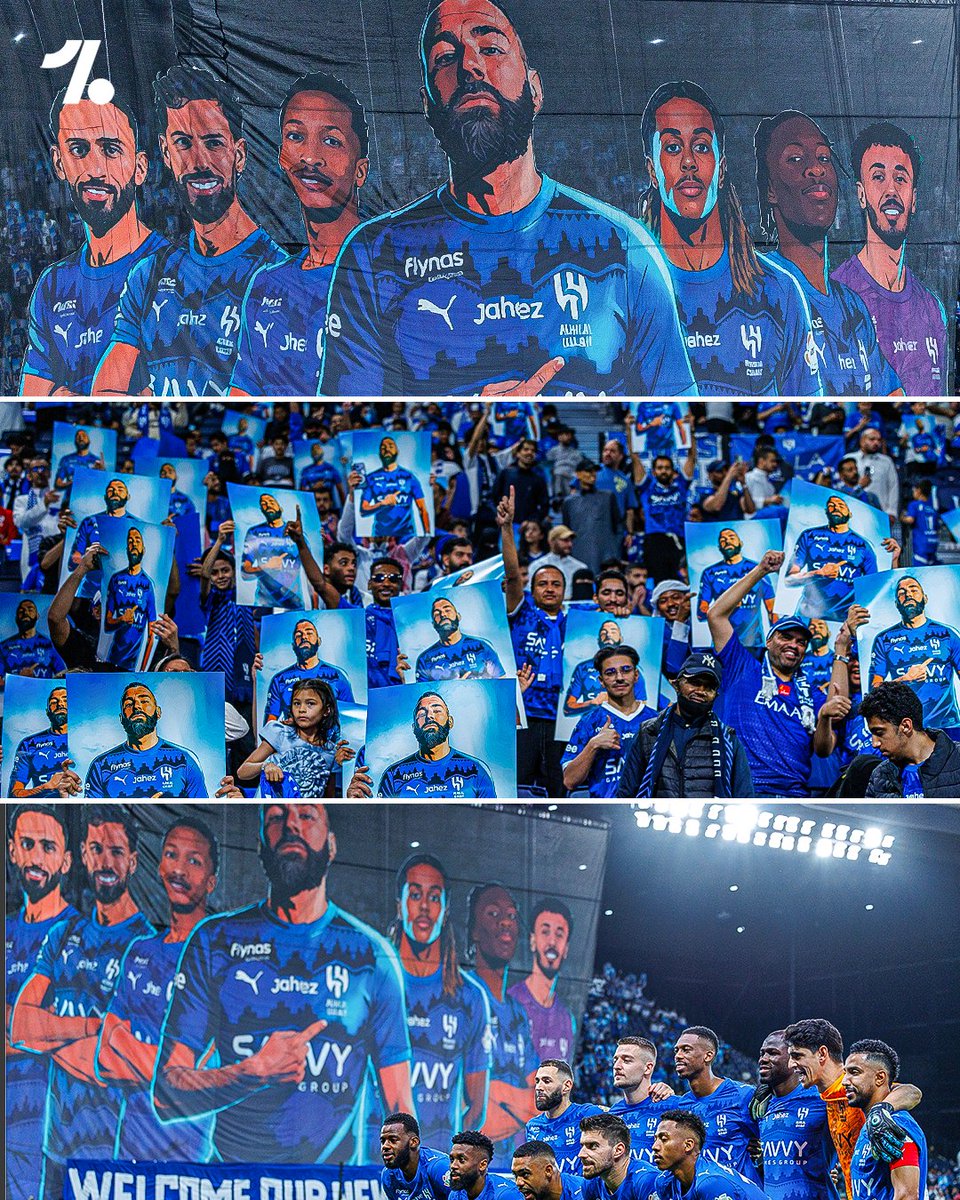 No one does welcome tifos like Al-Hilal 🤩🔵