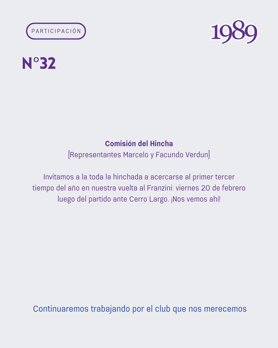 #32 Informe de transparencia de Encuentro 1989, continuaremos trabajando #porelclubquenosmerecemos