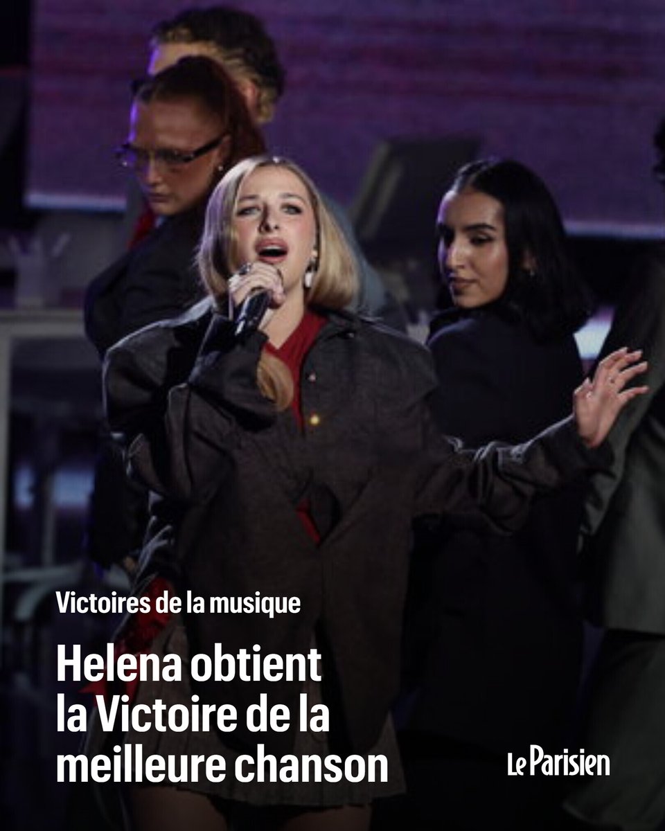 DIRECT | L'ancienne candidate de «Star Academy» poursuit son ascension. Avec «Mauvais garçon» Helena, remporte le trophée de la meilleure chanson

Suivez notre direct ➡️ l.leparisien.fr/q1VN